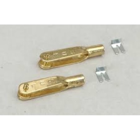 SUL 526 Sullivan 4-40 Gold-N-Clevis (Pk2)