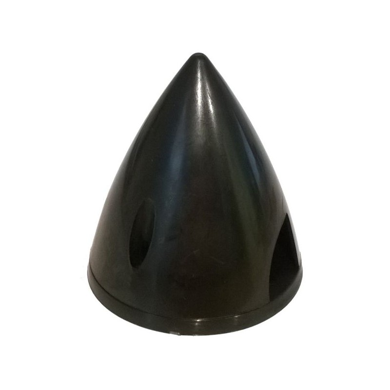 'CONO 51mm NEGRO NYLON', 'SPINNER', 'cono negro', cono avion', 'aeromodelismo'