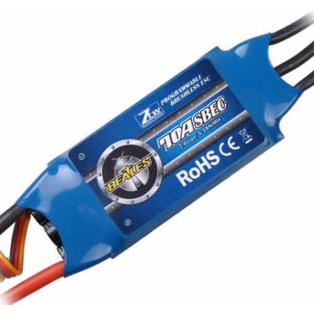 'SPEED CONTROLER' '70Amp SBEC 2-6 LIPO', 'ZTW Beatles 70A Brushless ESC'