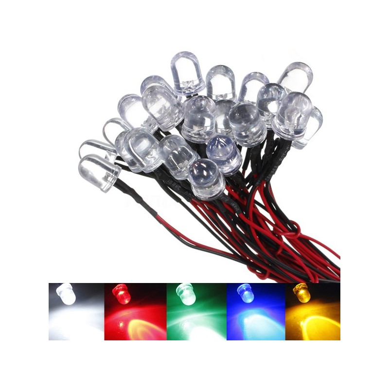 'led', 'blanco', led 8mm','12 V'