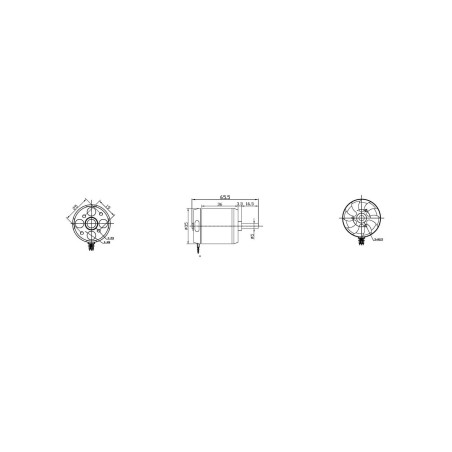 MOTOR BRUSHLESS 3548/4  1100KV 2-5S
