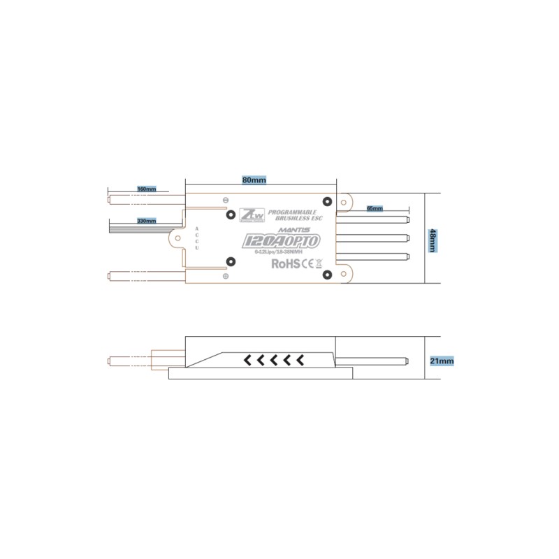 'ESC', 'SPEED CONTROLER', '120 Amp.'