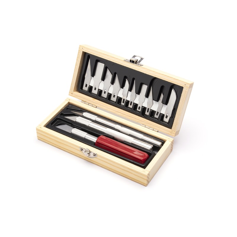 'EXCEL', 'EXL44286', 'HERRAMIENTAS UTILLAJE', ' CUTER', CAJA DE MADERA'