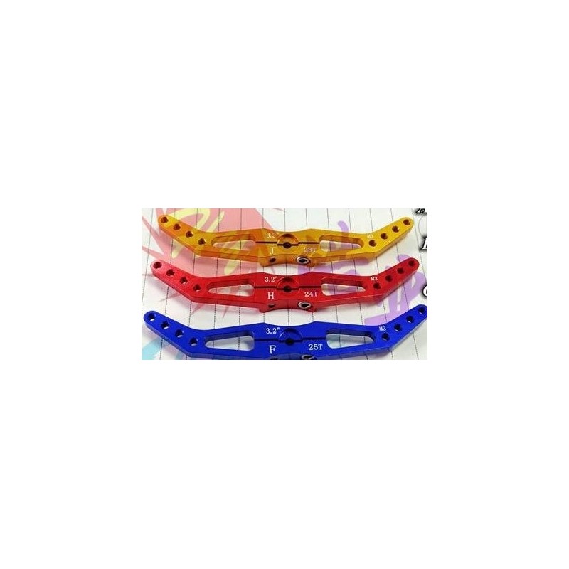 BRAZO DOBLE ALUMINIO PARA HITEC 80MM