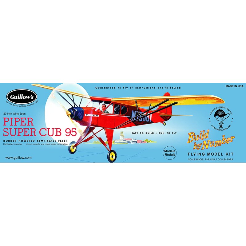 'MAQUETA','GUILLOWS VUELO LIBRE','GUILLOWS SUPER PIPER CUB 95','PIPER SUPER CUB 95','MODELISMO','CON
