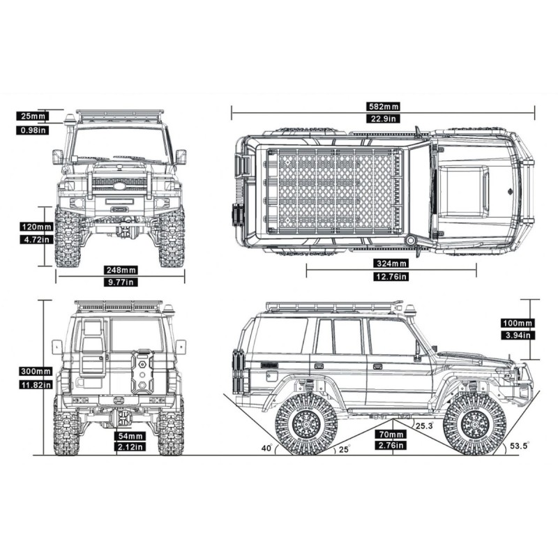 RGT RESCUER CRAWLER 1/10 GRIS