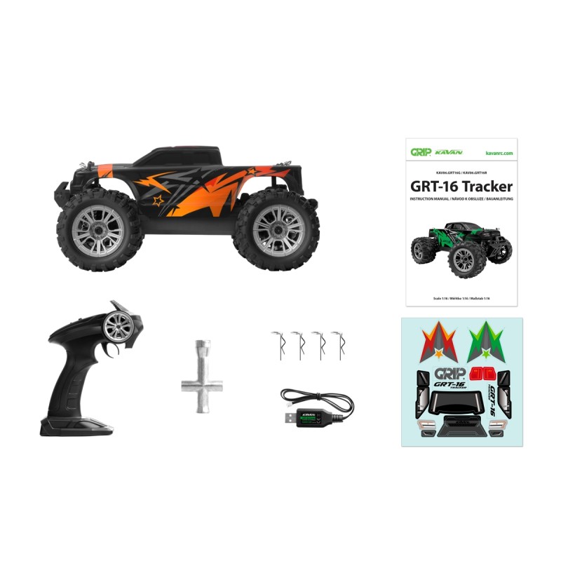 KAVAN GRT-16 MONSTER 1:16 RTR ROJO