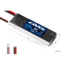 KAVAN BATERIA 7,4V 1800 mAh 40/80C