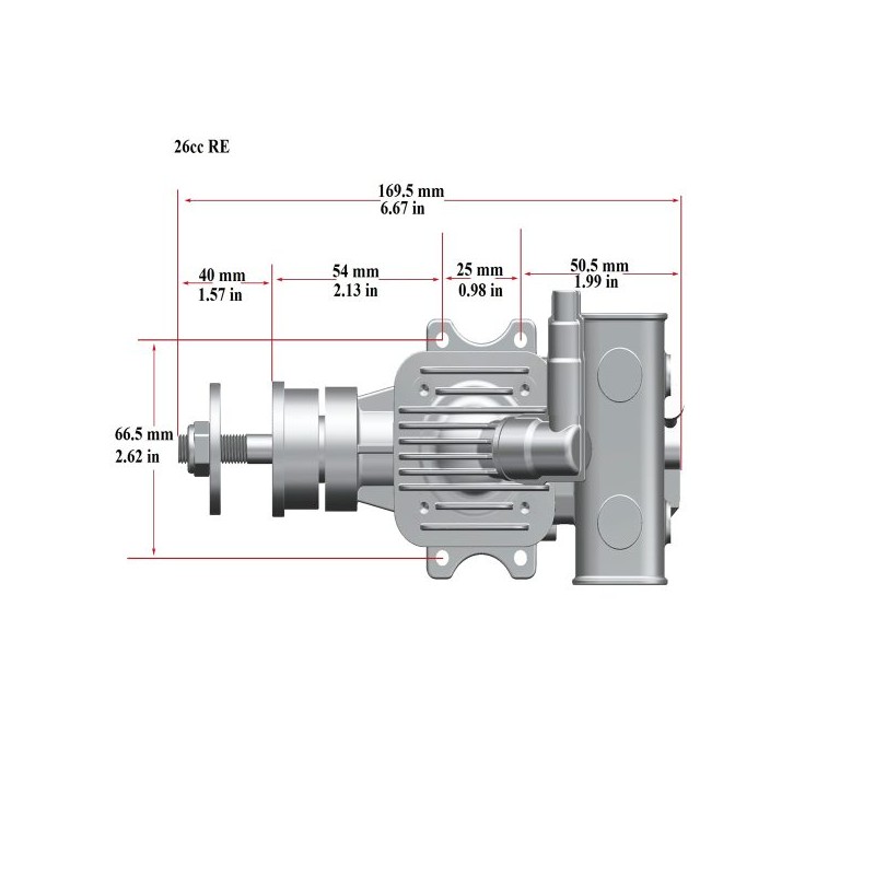 MOTOR STINGER 26CC-RE