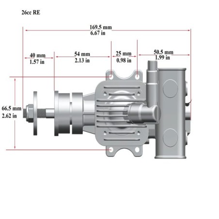 MOTOR STINGER 26CC-RE