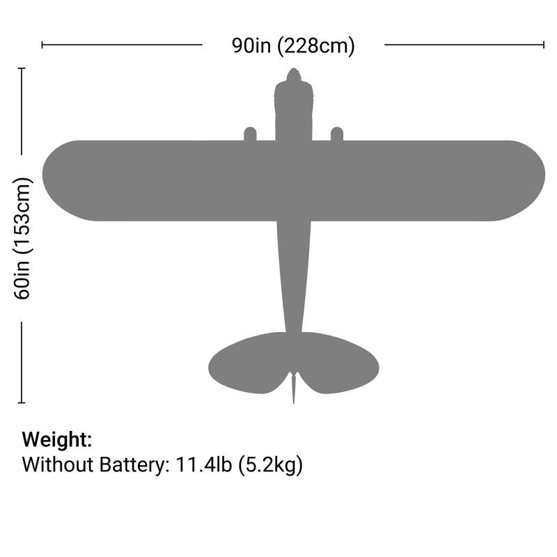 HANGAR 9 CARBON CUB 15cc 2.3m ARF (BAJO PEDIDO)