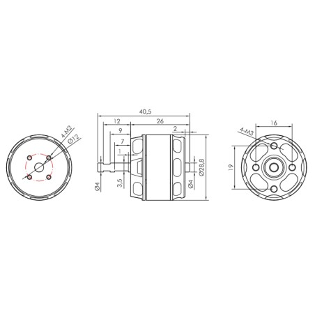 KAVAN MOTOR BRUSHLESS PRO 2826-1200
