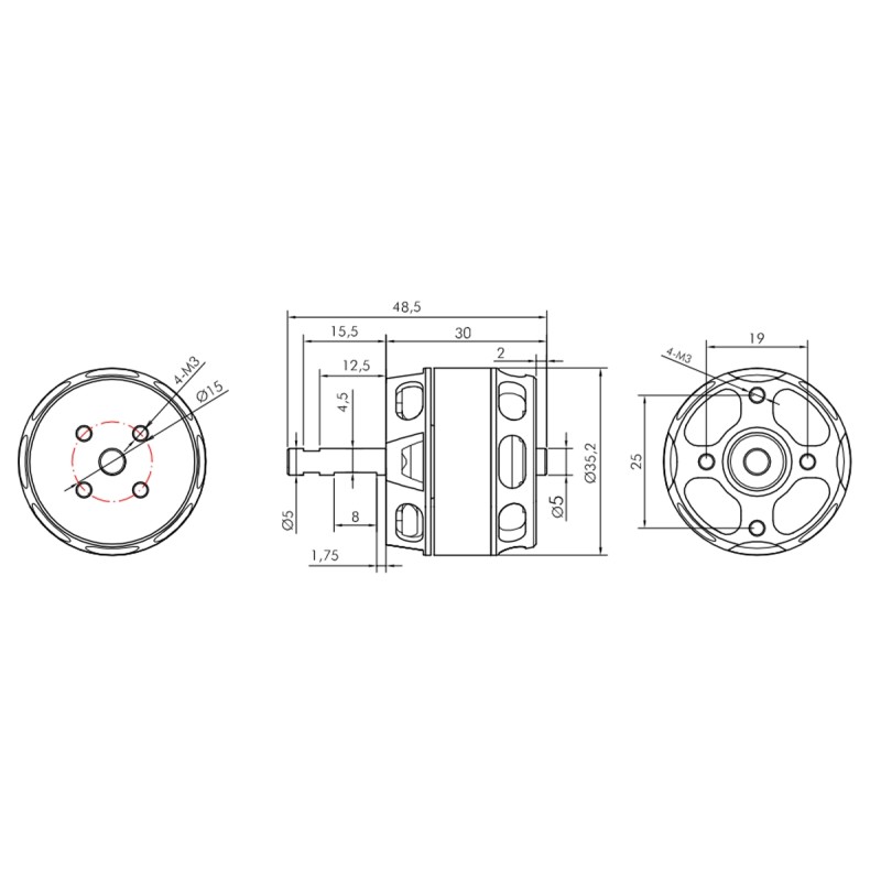 KAVAN MOTOR BRUSHLESS PRO 3530-1200