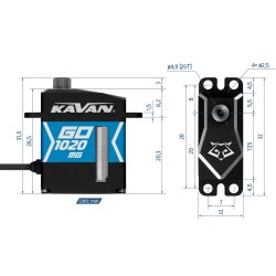 SERVO KAVAN GO-1020MG 7,5KG 0.08S