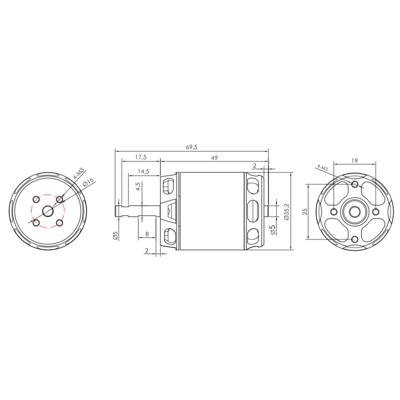 KAVAN MOTOR BRUSHLESS PRO 3548-900