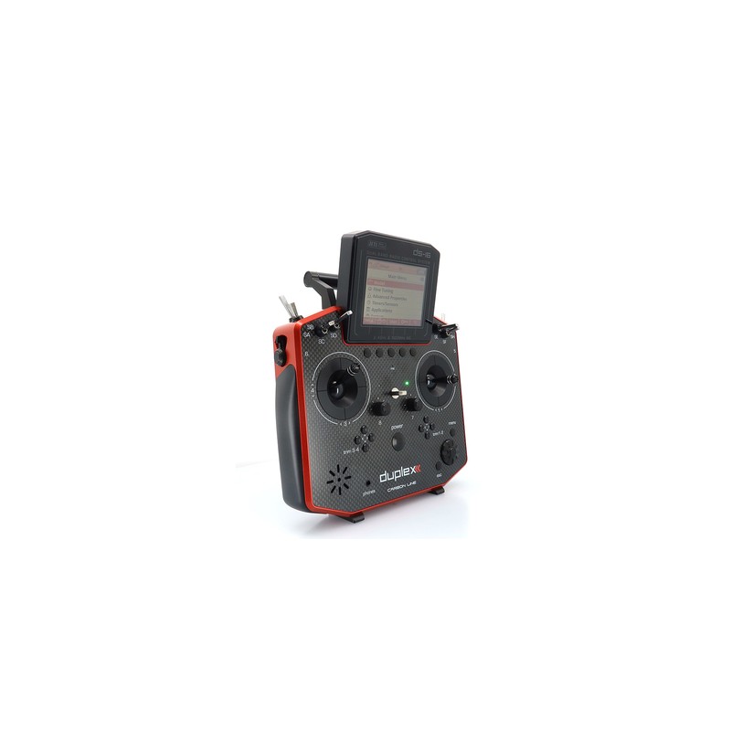 EMISORA JETI DS16 G2 CARBON LINE ROJO + 10R